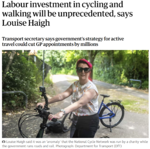 Government investment in cycling